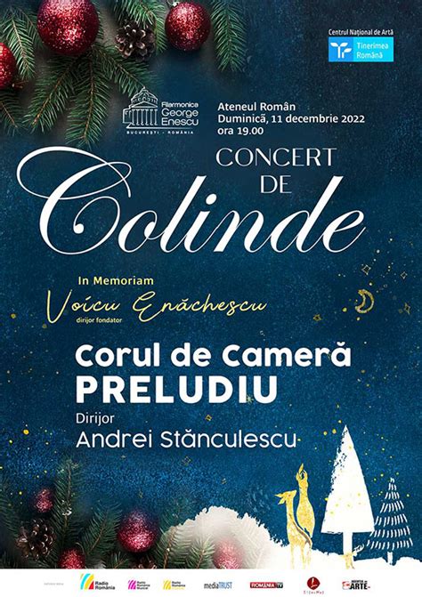 Corul De Camera Preludiu Concert De Colinde La Ateneul Roman Ancr