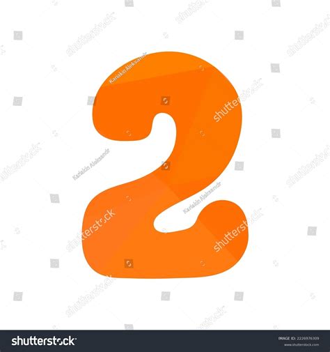 Number 2 Orange Vector Illustration Stock Vector (Royalty Free ...