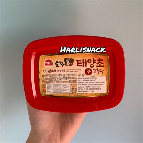 Jual Sajo Taeyangcho Gochujang Hot Pepper Paste Sambal Pasta Korea Pasta Cabai Korea Gr
