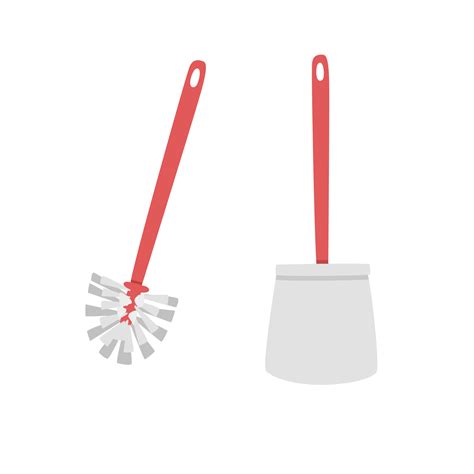 Toilet Brush Clipart Cartoon Simple Plastic Toilet Brush And Brush