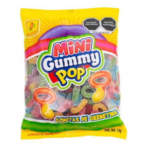 De La Rosa Gomitas Gummy Pop Mini Bolsa Con Kilo Caja Con Bolsas