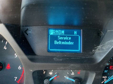 Service Beltminder (New Battery?) | Ford Transit USA Forum