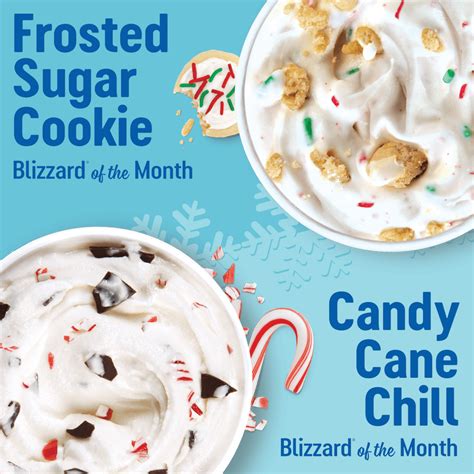 The Candy Cane Chill Blizzard Treat and the Frosted Sugar Cookie Blizzard Treat Return To DQ ...