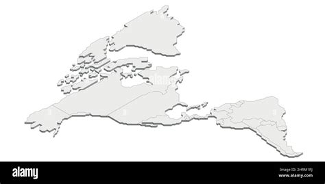 Mapa político isométrico de las Américas Imagen Vector de stock Alamy