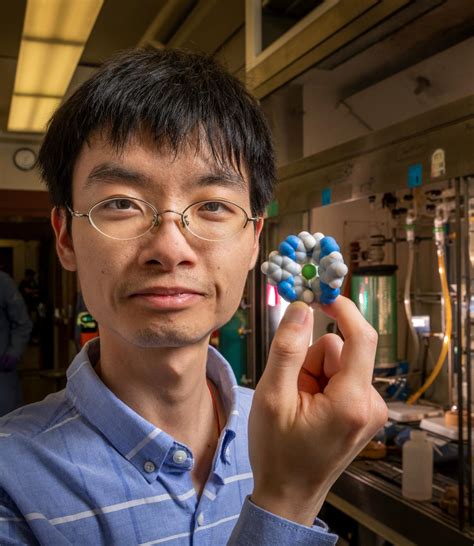 Yan Liu With Molecular Cage Image Eurekalert Science News Releases