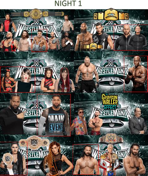 Wrestlemania 40 Match Card (read comment for more info) : r/fantasybooking