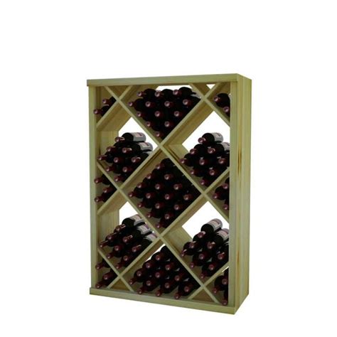 4 Ft Diamond Bin Wine Rack With Perimeter Trim Vintner Series Wine Rack