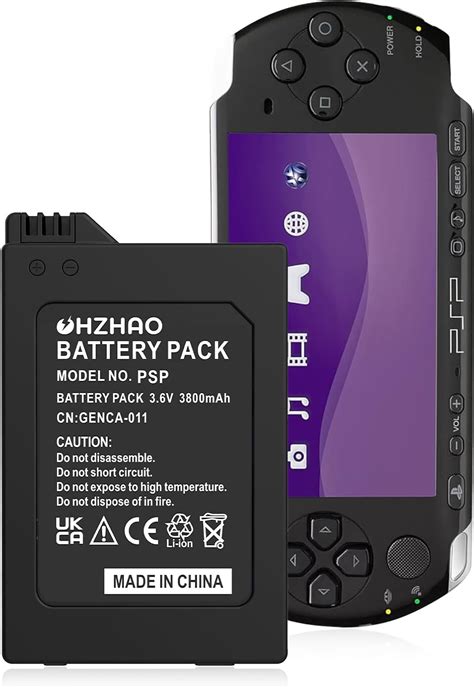 OHZHAO Rechargeable PSP 3000 Battery 2024 New Upgrade 3800mAh High