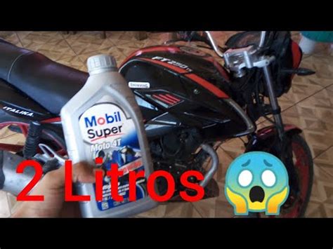 Cuánto aceite lleva una moto 125 150 200 250 YouTube