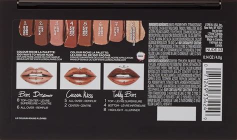 L Oreal Paris Colour Riche La Palette Lip Nude