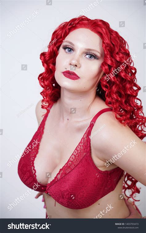 Sexy Hot Curvy Girl Red Curly Stock Photo 1403793473 Shutterstock