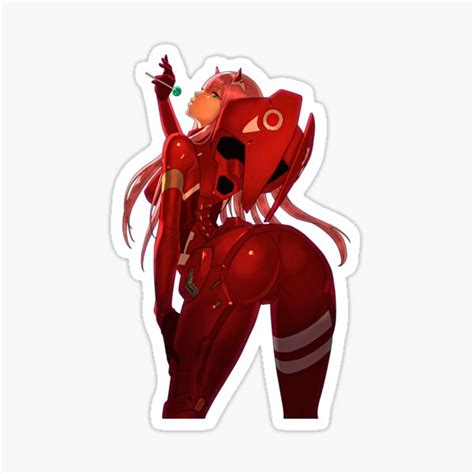 Sexy Zero Two 02 Darling In The Franxx Lewd Ass Hot Sticker For