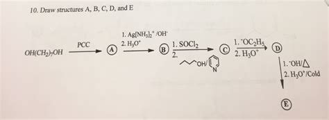 Solved Draw Structures A B C D And E