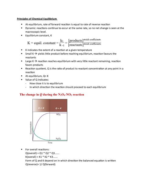 Lecture 8 Principles Of Chemical Equilibrium Principles Of Chemical