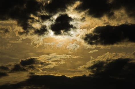 Picturesque Dark Clouds With Sun Behind Them After Rain In Belgrade