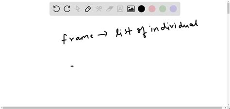 Which Sampling Method Does Not Require A Frame Numerade