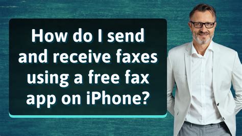 How Do I Send And Receive Faxes Using A Free Fax App On Iphone Youtube