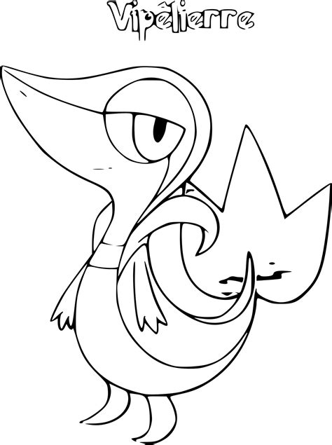 Pokemon Coloring Pages Snivy