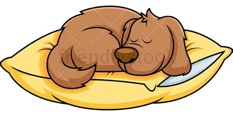 Sleeping Dog Cartoon Vector Clipart - FriendlyStock