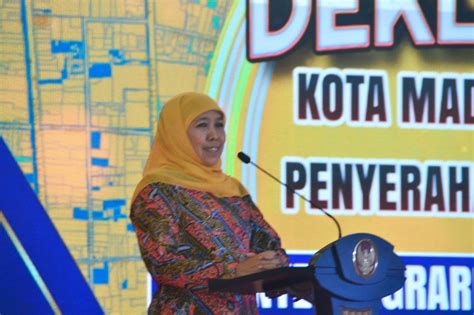 Kota Madiun Ditetapkan Sebagai Kota Lengkap Gubernur Jatim Berharap