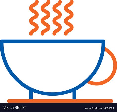 Cup Of Hot Drink Coffee Aroma Royalty Free Vector Image