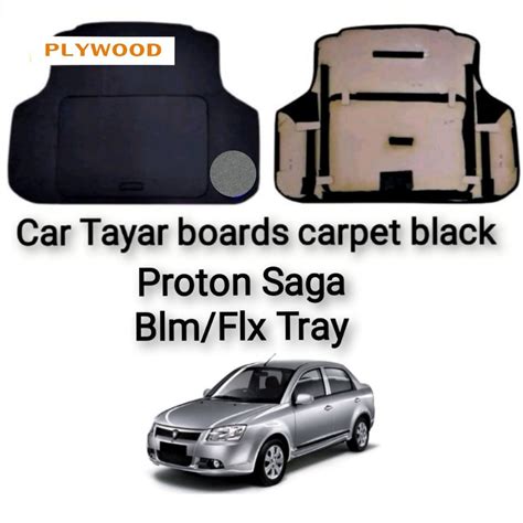 LCK Proton Saga Blm Flx Rear Tayar Board Carpet Tray Waterproof