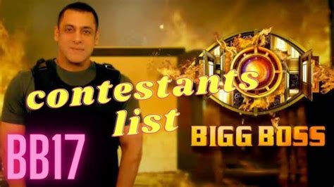 Bigg Boss 17 confirmed contestants list announced.