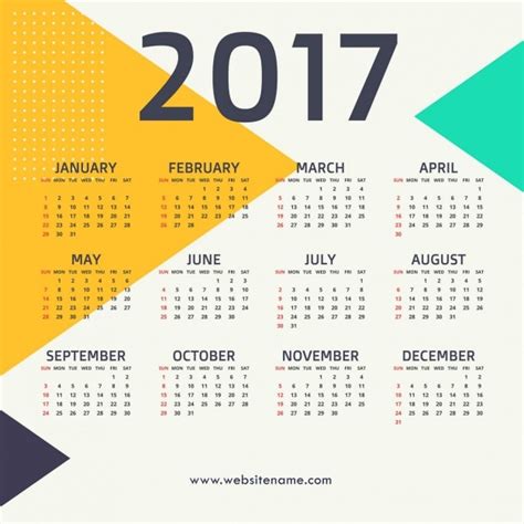 Calendario Con Tri Ngulos Vector Gratis