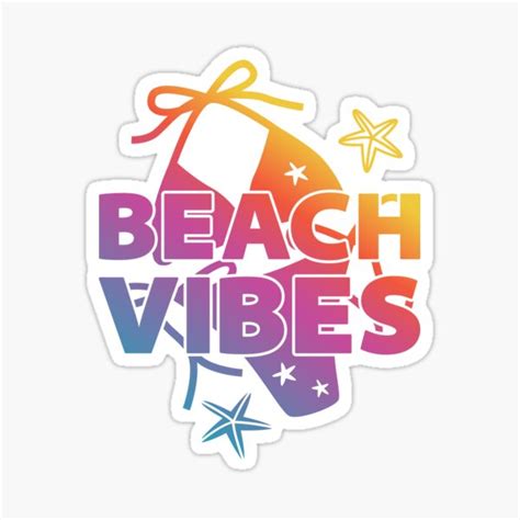 Beach Vibes And Sexy Bikini Sticker For Sale By Crabsiri Redbubble