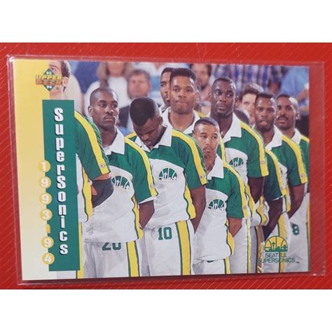 Upper Deck Seattle Supersonics Sked Gary Payton Shawn Kemp