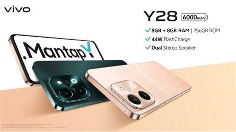 Spesifikasi Dan Harga HP Vivo Y28 Didesain Slim Baterai Jumbo 6 000