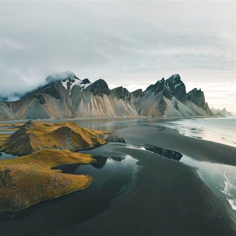 Premium Photo Vestrahorn Mountains In Stokksnes Iceland