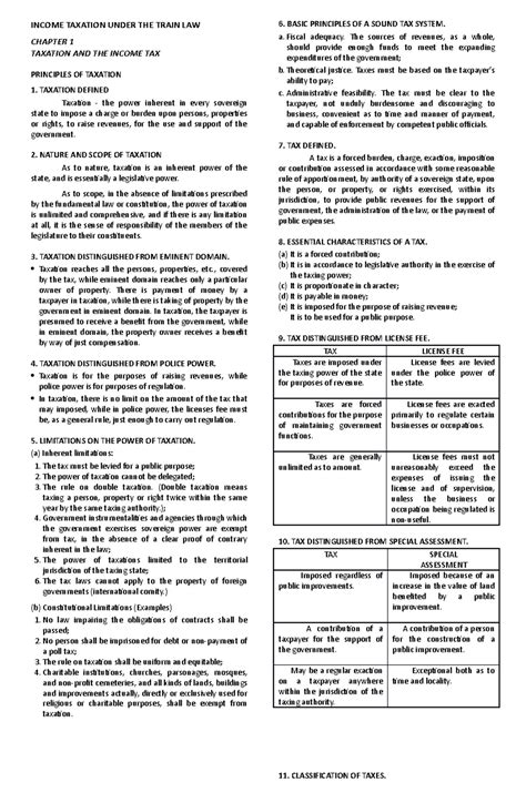 Chapter-2-2 - Business Law 101 (Lecture Notes) - INCOME TAXATION UNDER