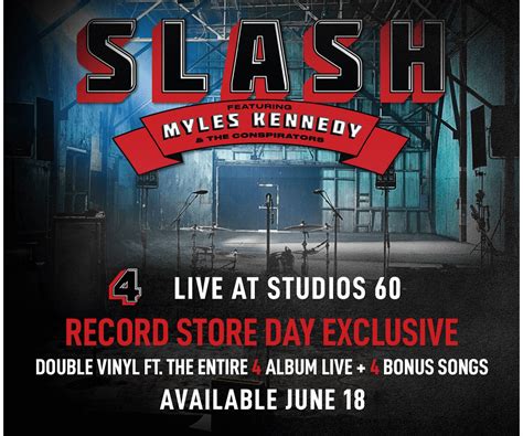 Slash Ft Myles Kennedy And The Conspirators Announce Live At Studios 60