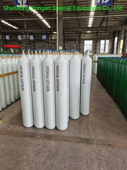 47L 200bar 5 8mm ISO Tped High Pressure Vessel Seamless Steel Oxygen