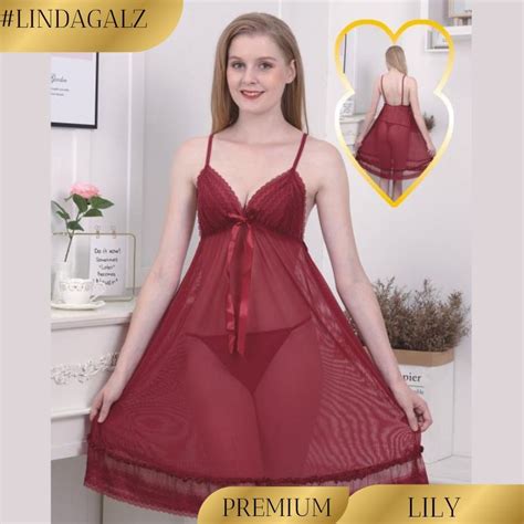 Jual Lindagalz Lily Sexy Lingerie Big Size Jumbo Baju Tidur Sexy Baju Dinas Malam Wanita