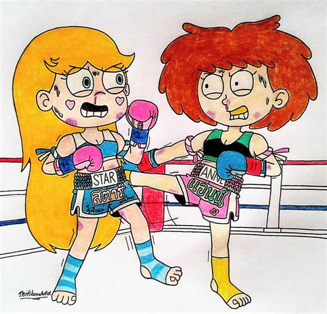 Muay Thai Match Anne Boonchuy Vs Star Butterfly By Thitikornartist On