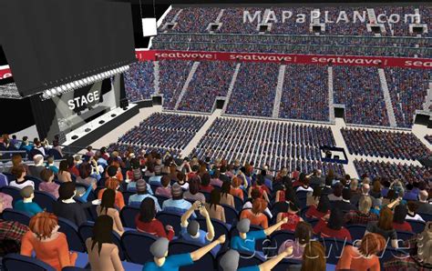 The O2 Arena London seating plan - Block 404 - Row L - Upper level ...