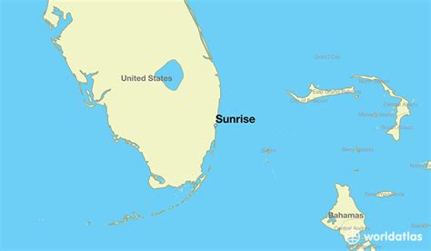 Sunrise Florida On Map | Draw A Topographic Map