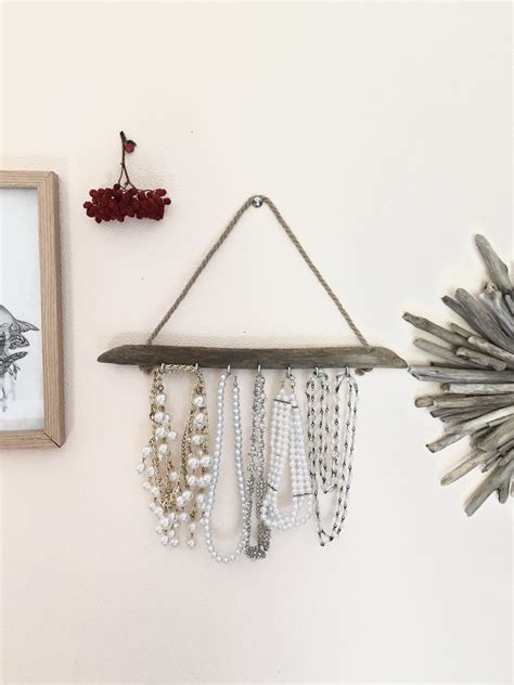 Driftwood Jewelry Organizer Jewelry Storage Driftwood Branch