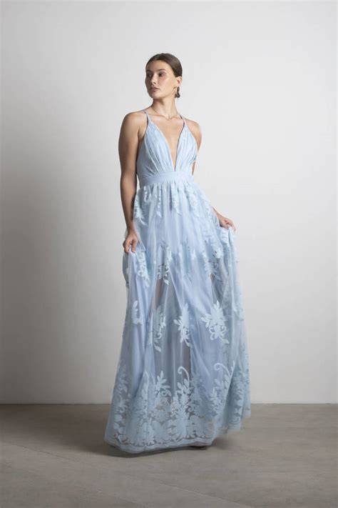 Baby Blue Maxi Dresses Atelier Yuwa Ciao Jp