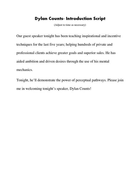 Intro Script By Dylan Counts Issuu