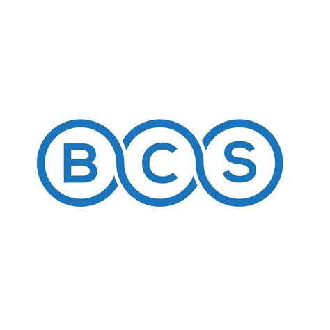 BCS letter logo design on white background. BCS creative initials ...