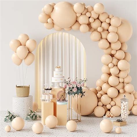 Amazon Pcs Nude Balloons Different Sizes Inch Balloon Garland Kit Nude