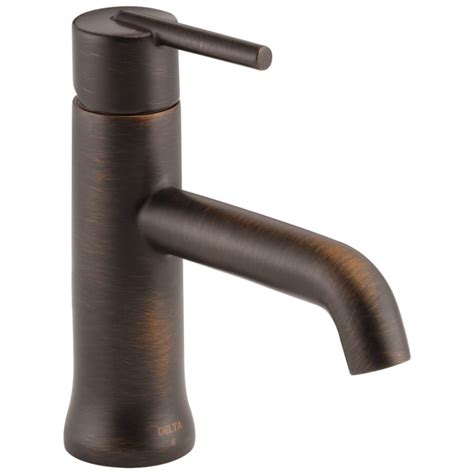 Delta Trinsic Venetian Bronze 1 Handle Single Hole4 In Centerset Watersense Bathroom Sink