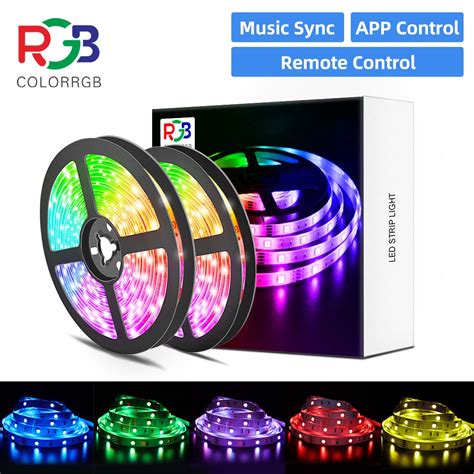 Colorrgb LED Strip Light App Control RGB 5050 Smd2835 Flexible