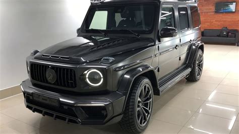 Mercedes Benz G63 AMG Inferno Carbon Gray semi-matt with glossy carbon ...