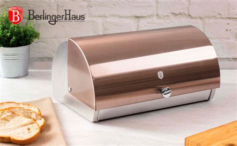 Berlinger Haus Rose Gold Portapane Per La Conservazione Del Pane