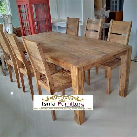 Kursi Makan Kayu Jati Mewah Minimalis Antik Modern Terbaru