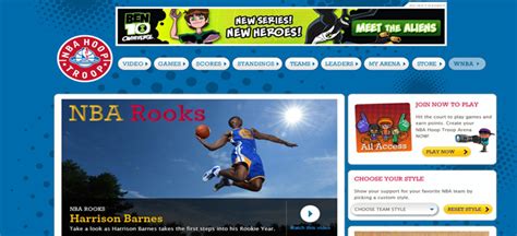 NBA Hoop Troop | Best Kids Websites